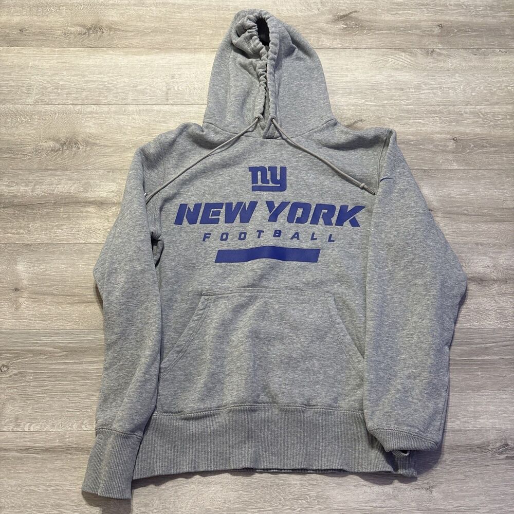 New York Football New York Giants Hoodie Mens Small Gray Pullover Sweatshirt NY